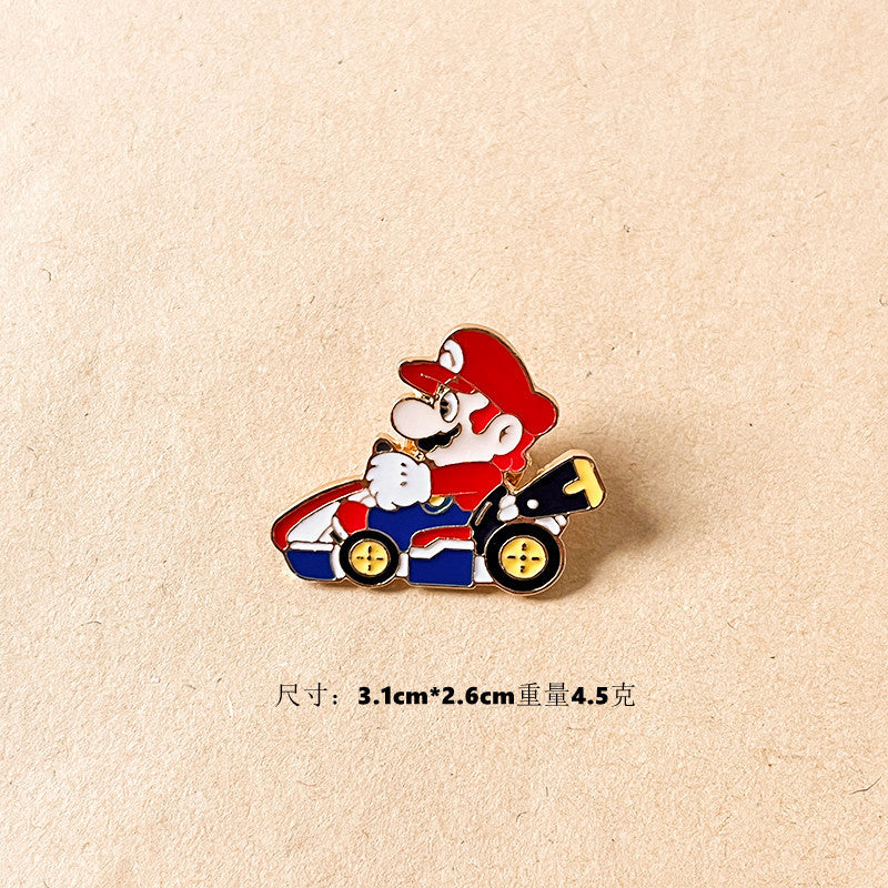 Alloy new Mario racing brooch (Minimo de compra 2) MIC-DongQ023