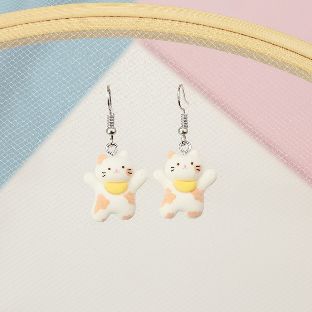 Alloy cartoon animal rabbit elephant earrings MIC-NiQ028