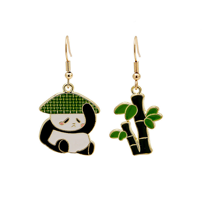 Alloy Panda Fruit Earrings MIC-MDD170