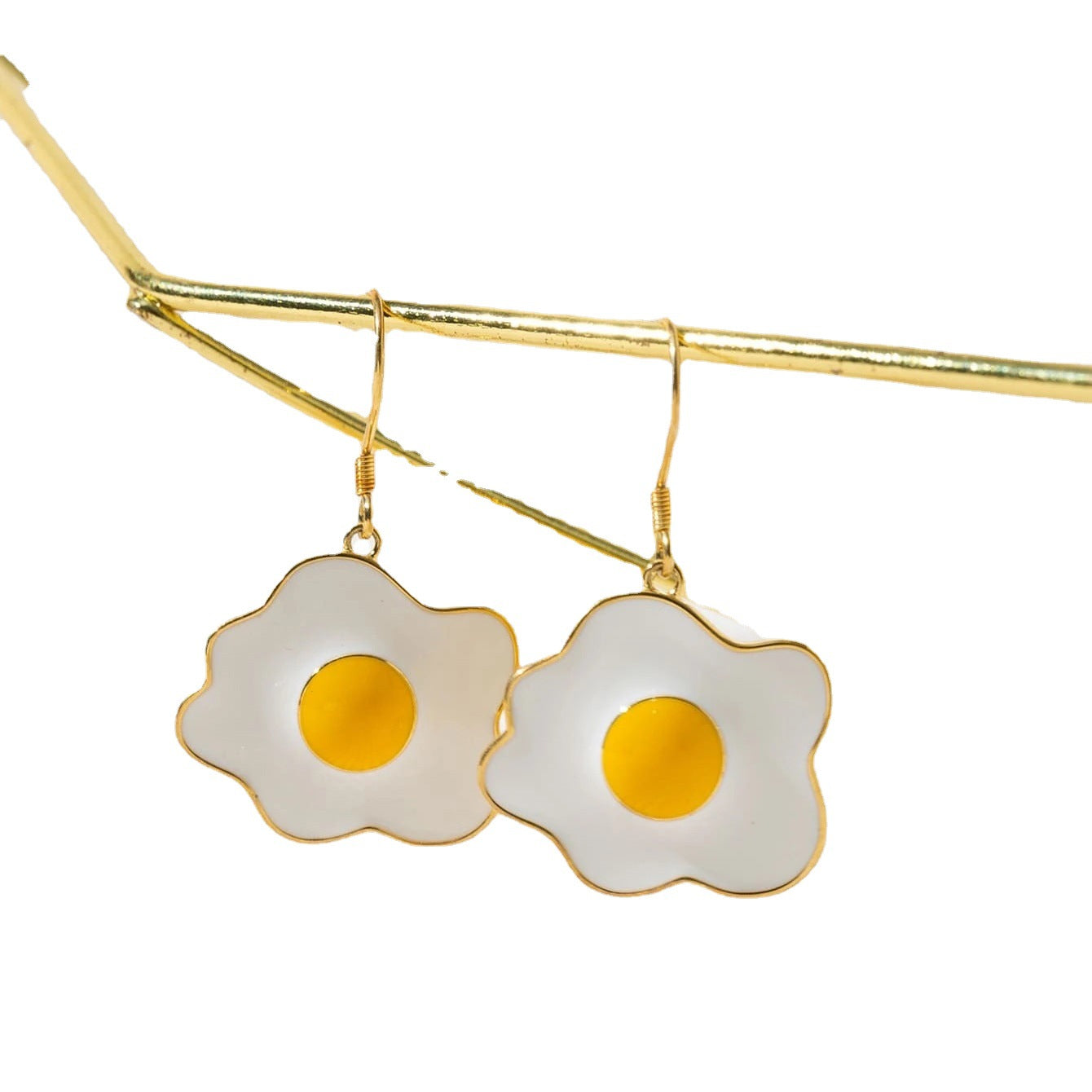 Acrylic cartoon egg earrings (Minimo de compra 2) MYA-JianL006