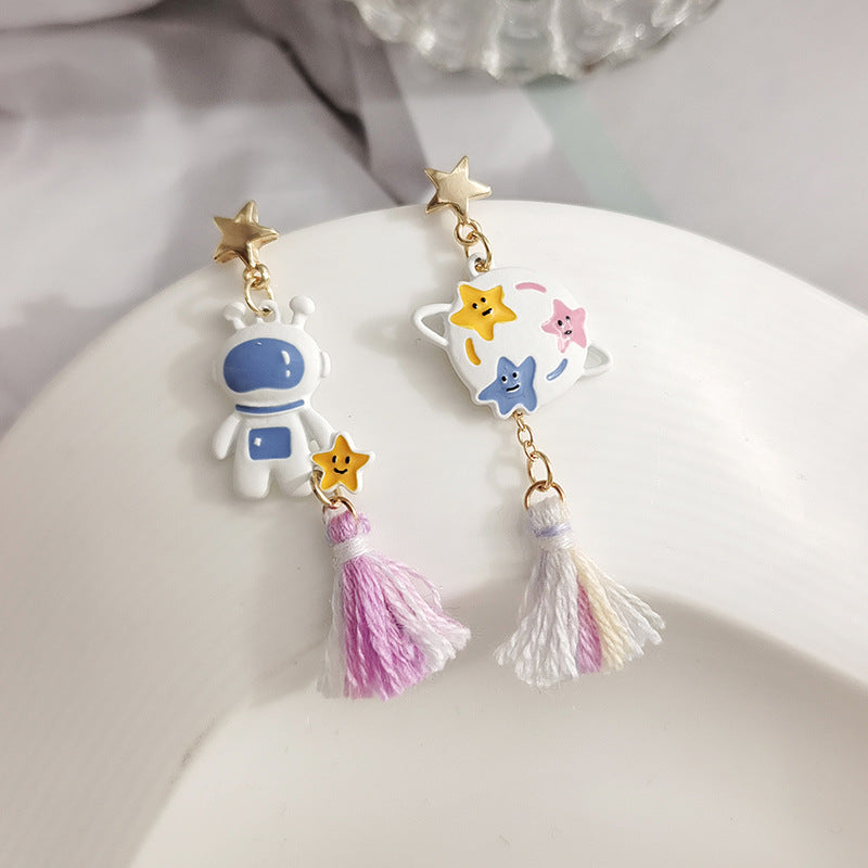 Alloy Star Cat Earrings MYA-BLD087