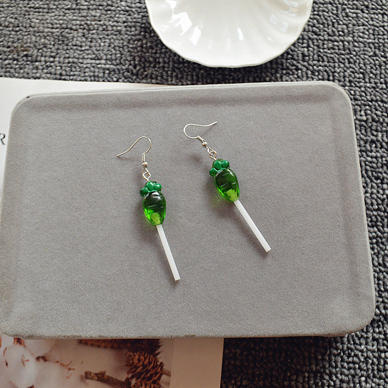 Resin lollipop long earrings (Minimo de Compra 2) MYA-XieN040