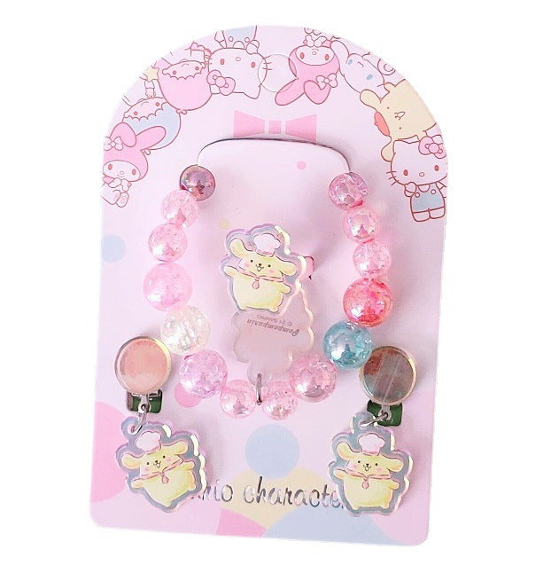 Silicone cute cartoon bracelet ear clip (Minimo de compra 10)  MIC-LangK015