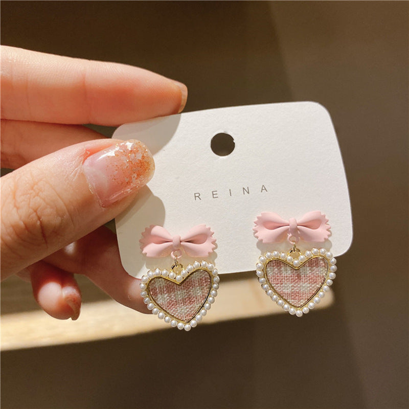 Alloy New Love Bow Earrings (Minimo de Compra 2) MIC-XingS015