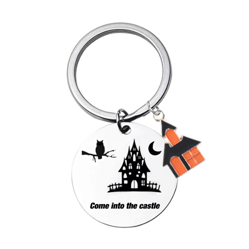 Stainless steel Halloween series keychain MYA-XinJ005