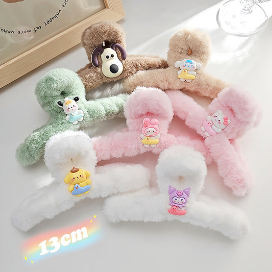 Plush cartoon cute hair clip MIC-WoD004