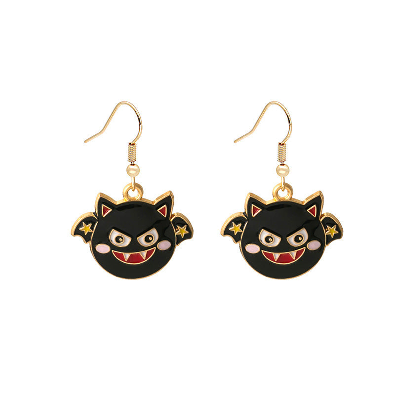 Acrylic Halloween vampire lip earrings MIC-MDD043