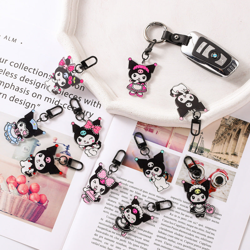 Cute Acrylic Keychain Cartoon Pendant Bag Jewelry Minimo de compra 2 (M) GHui012