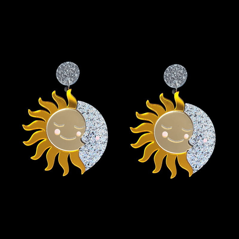 Acrylic sun earrings MYA-XueP060