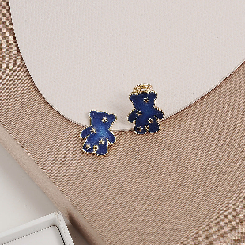 Alloy bear earrings MIC-YuA002