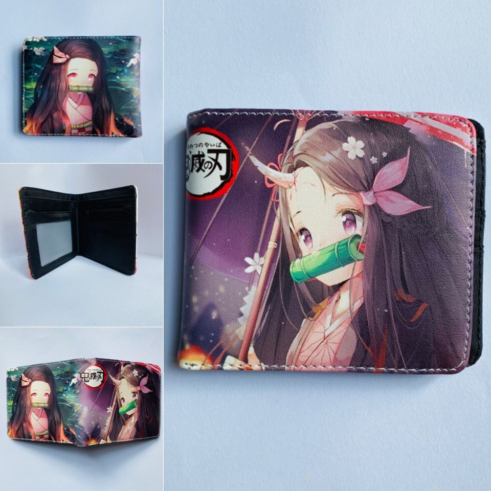 cartoon printed short PU zipper wallet (M) ChangYuan015