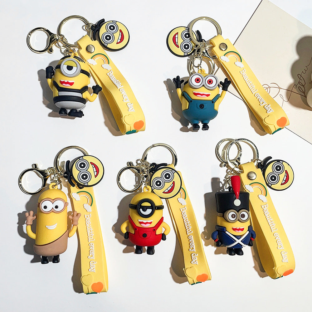 PVC cartoon yellow cute keychain MYA-QiC038