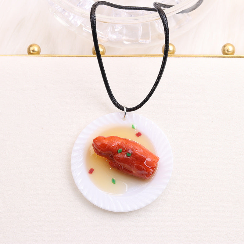 Alloy simulation Chinese style food pendant MIC-DuA081