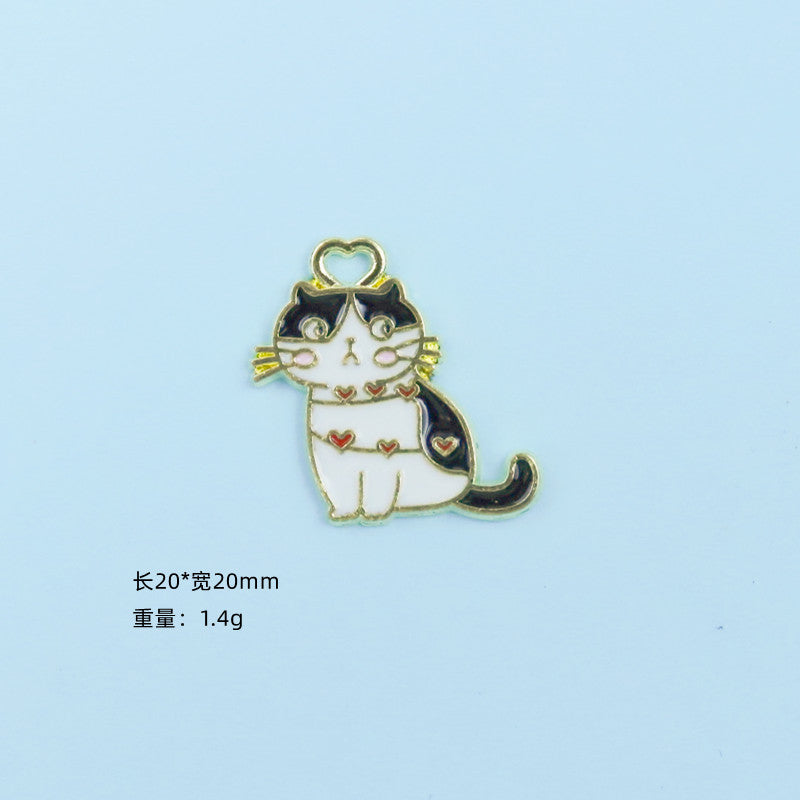 Alloy cartoon cute music notes cat accessories (Minimo de compra 10) MYA-ZeY006