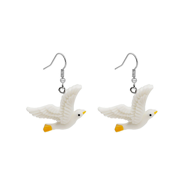 Alloy animal fried egg earrings MIC-MDD007