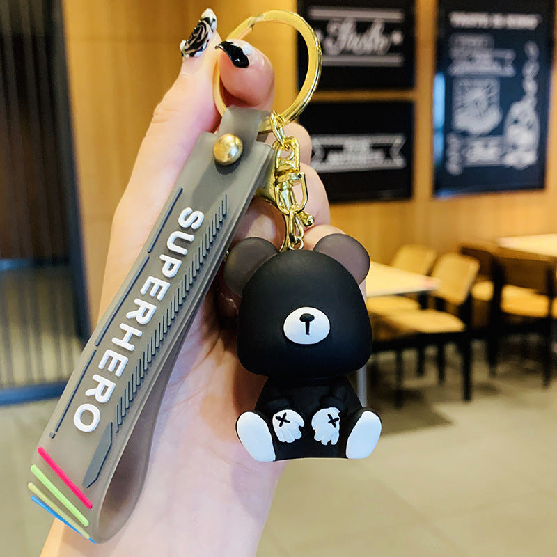 Keychain Resin PVC Metal Transparent Crystal Palm Bear Minimo de compra 2 MIC-YiChang005