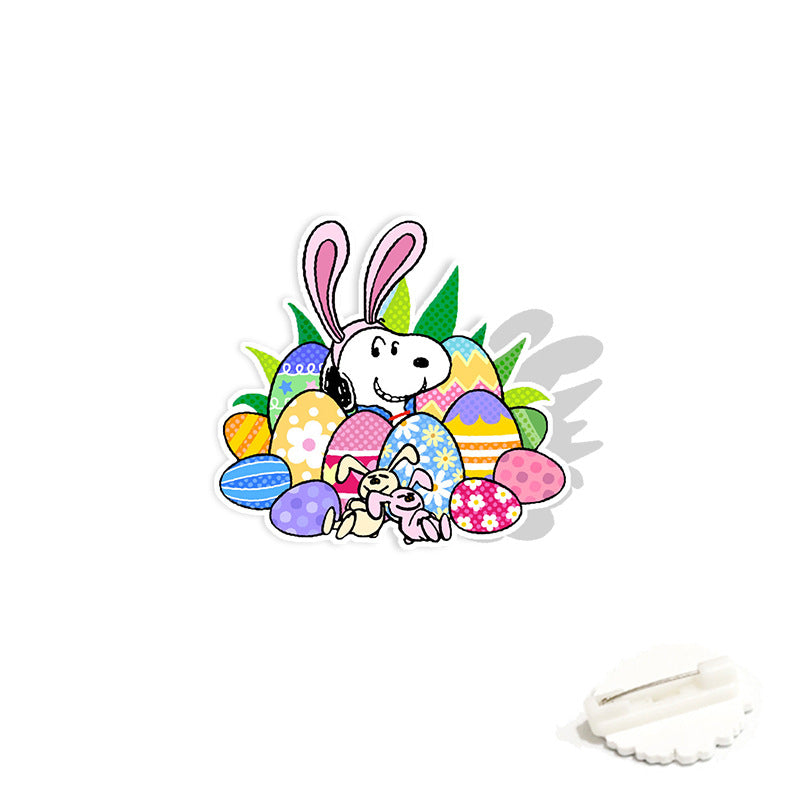 Acrylic cartoon cute Snoopy brooch (Minimo de compra 2) MYA-WeiJ011