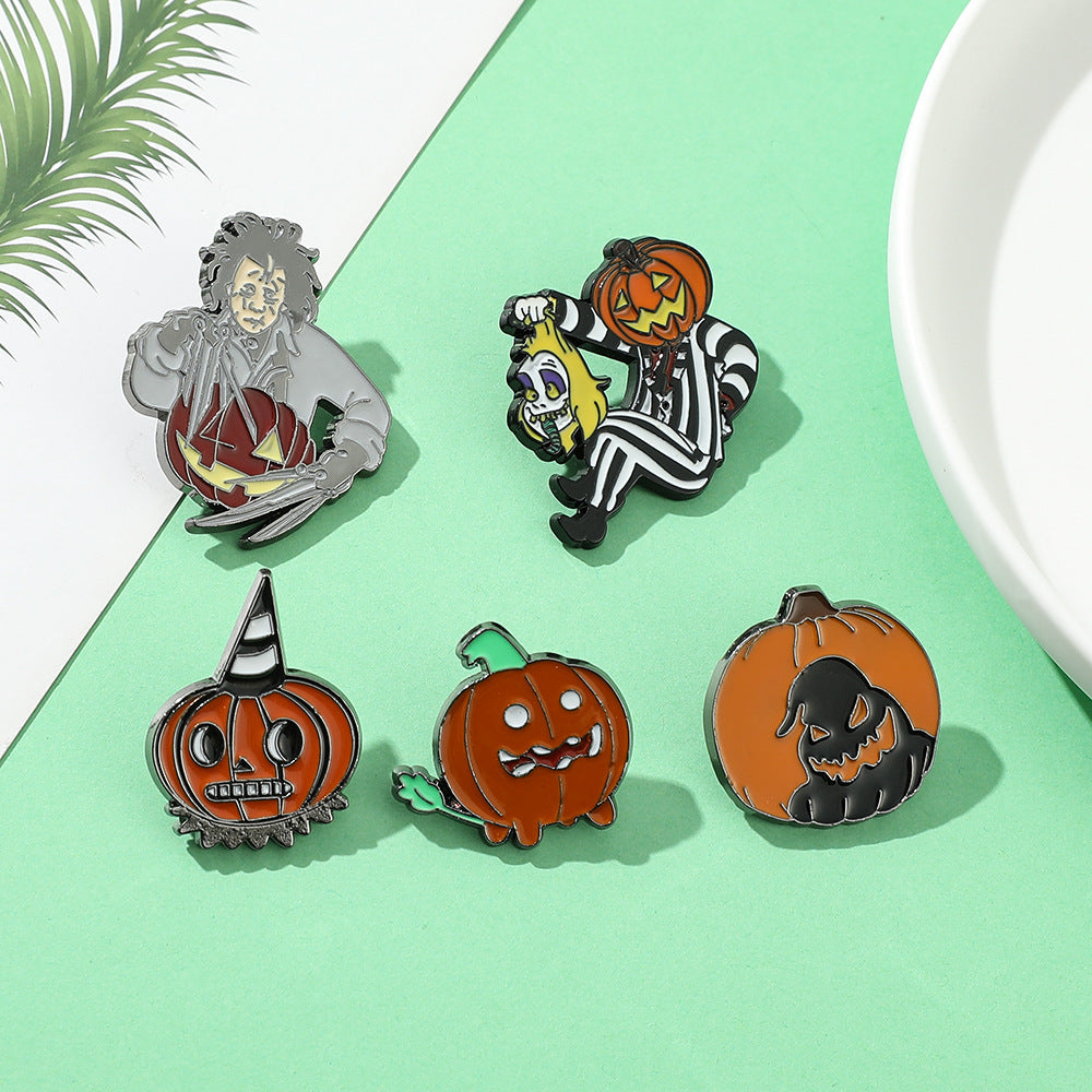 Alloy Halloween pumpkin brooch (Minimo de Compra 2) MIC-ShengY042