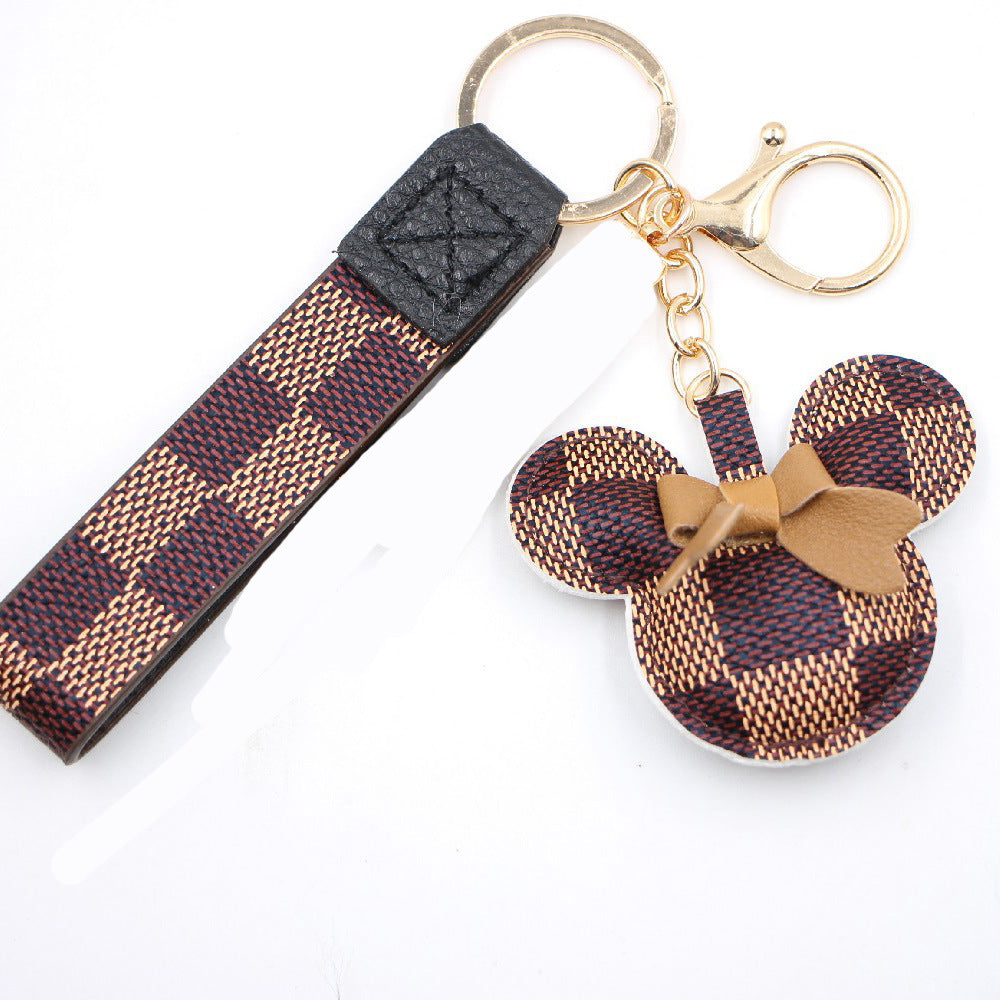 PU Leather Bow Keychain MIC-Zuge041