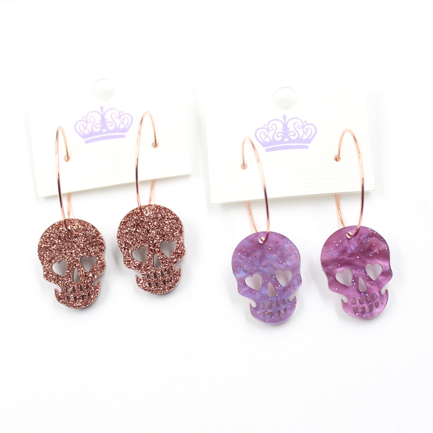 Acrylic skull earrings (Minimo de compra 5) MYA-XiaoY023