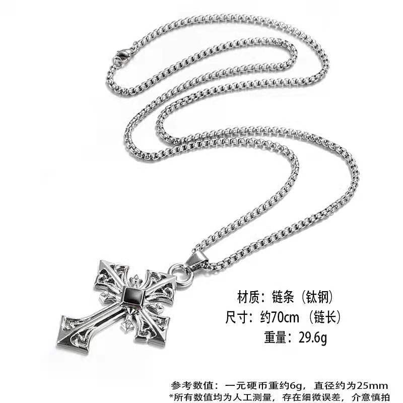 Necklaces Stainless Steel Pattern Hollow Cross Minimo de compra 2 BaiYing007