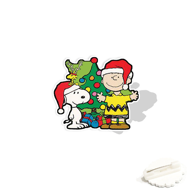 Acrylic cartoon cute Snoopy brooch (Minimo de compra 2) MYA-WeiJ008