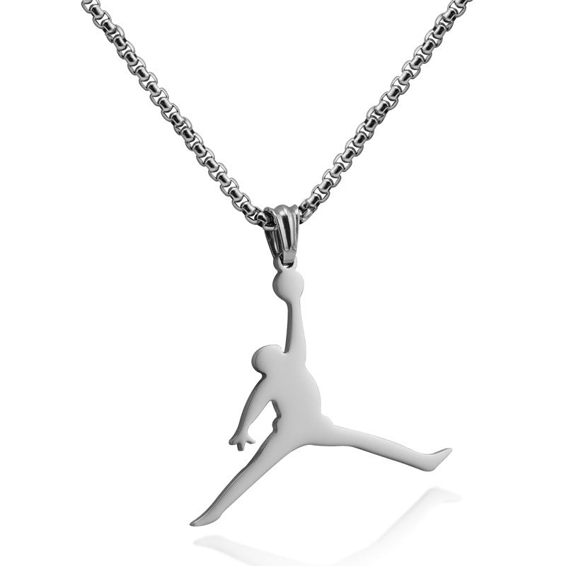 Necklaces Stainless Steel Basketball Trapeze Minimo de compra 2 BaiYing006