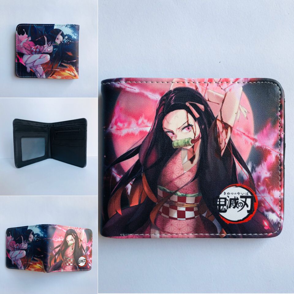 cartoon printed short PU zipper wallet (M) ChangYuan013