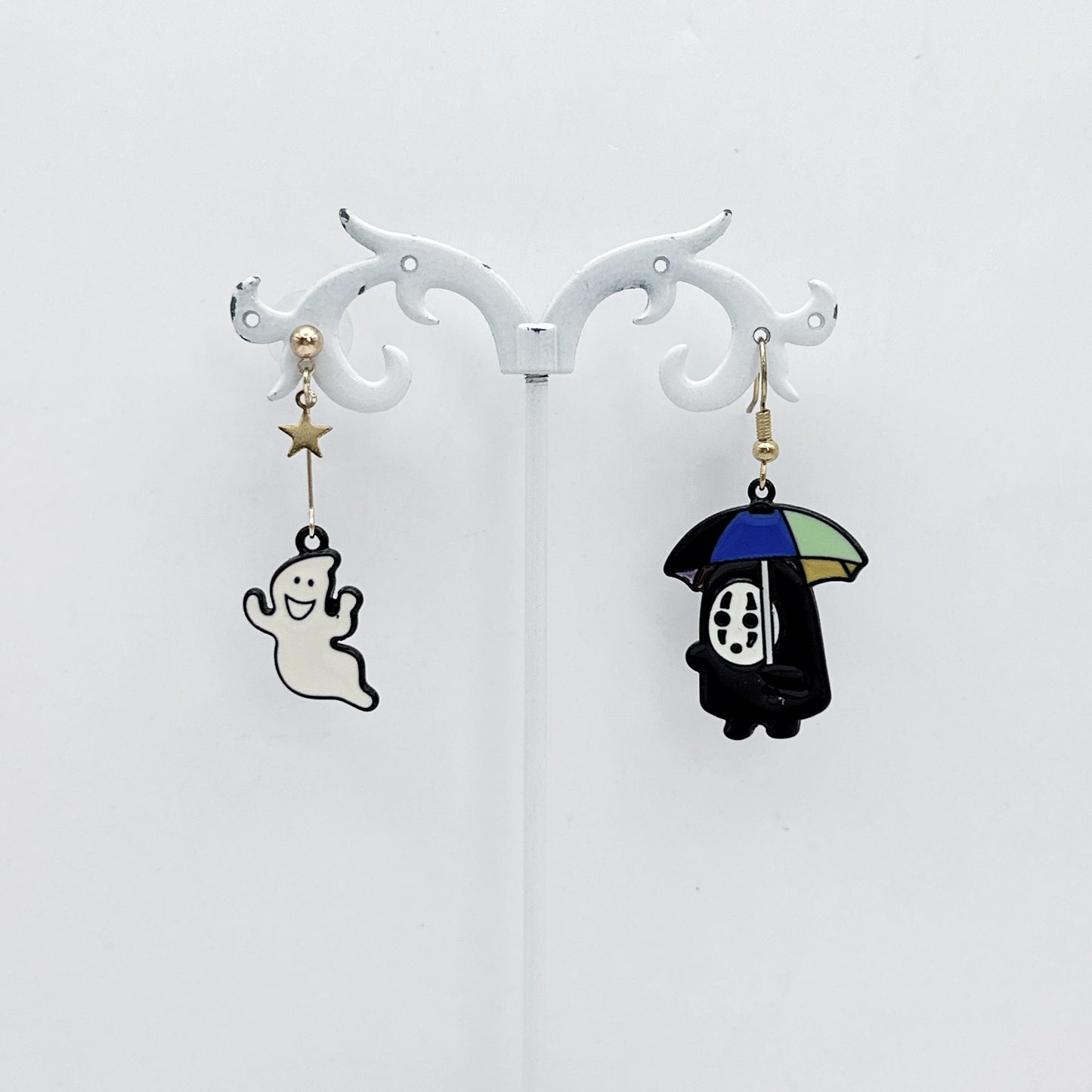 Alloy cartoon anime Qianyou Qianxun earrings (Minimo de Compra 2) MYA-QiW005