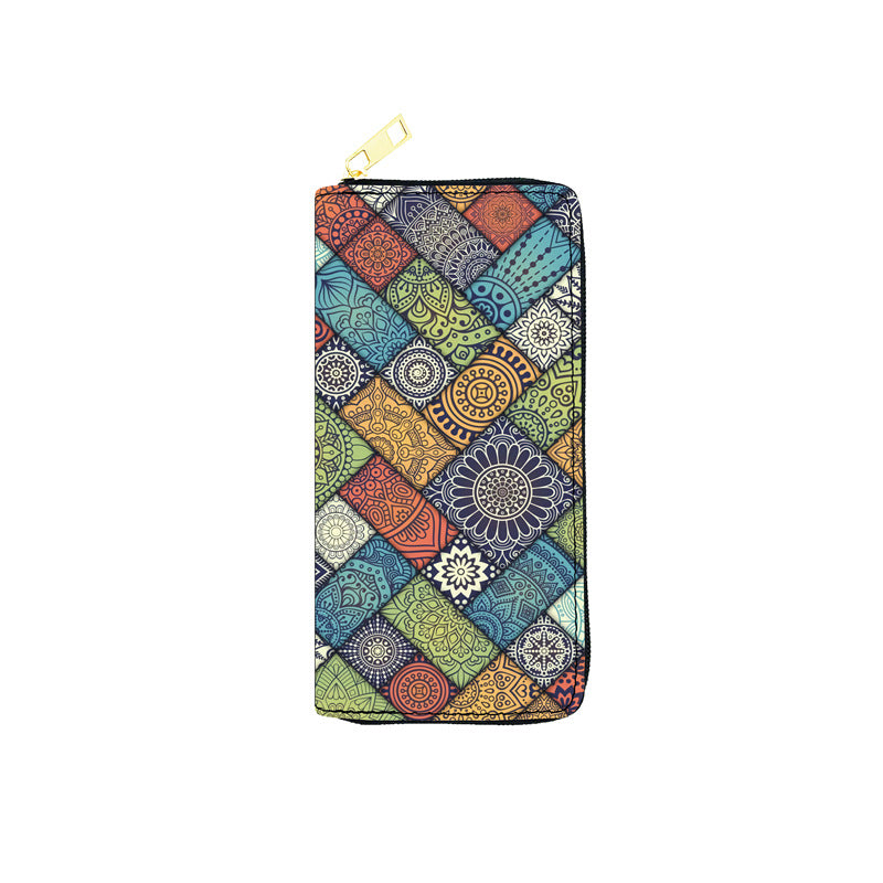 PU Colorful Ethnic Style Wallet (Minimo de compra 3) MIC-JiR041