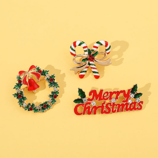 Alloy Christmas creative brooch (Minimo de Compra 2) MYA-HaoY007