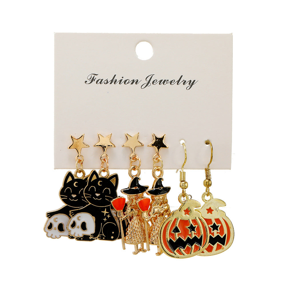 Alloy Halloween series earrings (Minimo de Compra 2) MIC-LeY003