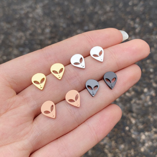 earrings Cartoon stainless steel delicate stud earrings SS042