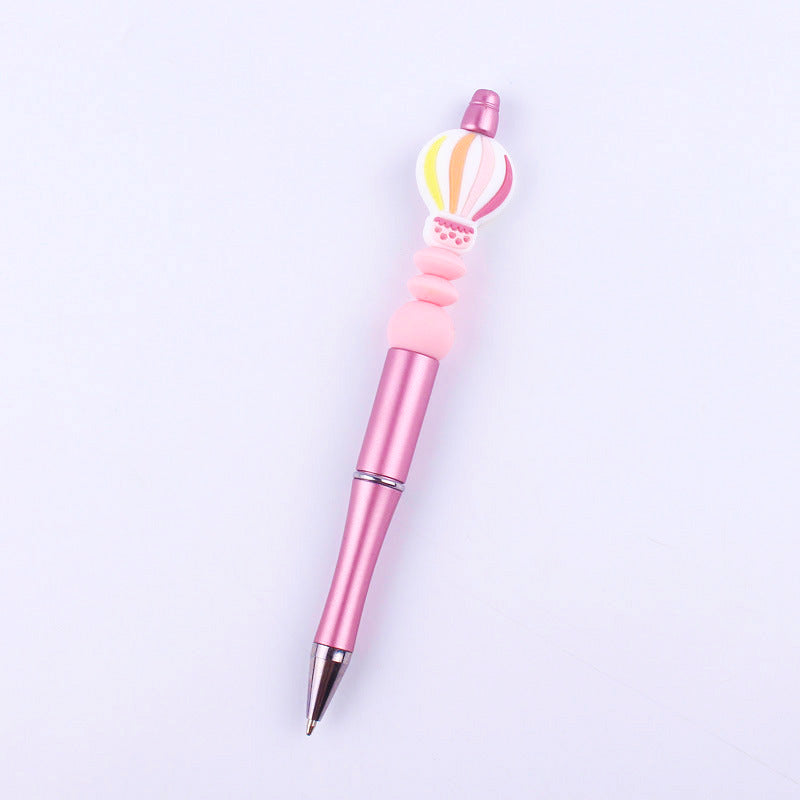 Beadable Pens Hot Air Balloon Beads Plastic Ballpoint Pen GuangTian001