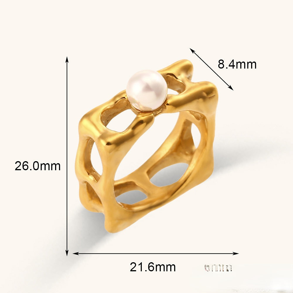 Skeleton Gold Plated Stainless Steel Rings