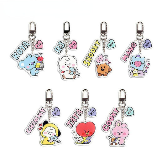 Keychains Metal Acrylic Cute Cartoon (M) MIC-YWQL001