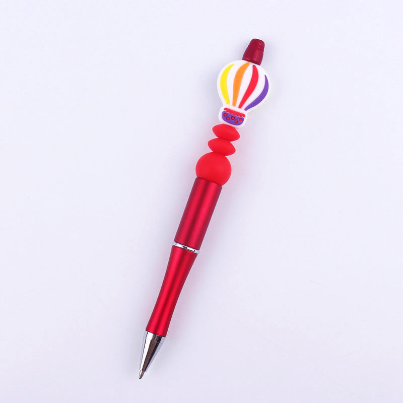 Beadable Pens Hot Air Balloon Beads Plastic Ballpoint Pen GuangTian001