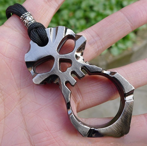 Alloy Skull Keychain KaBiao003