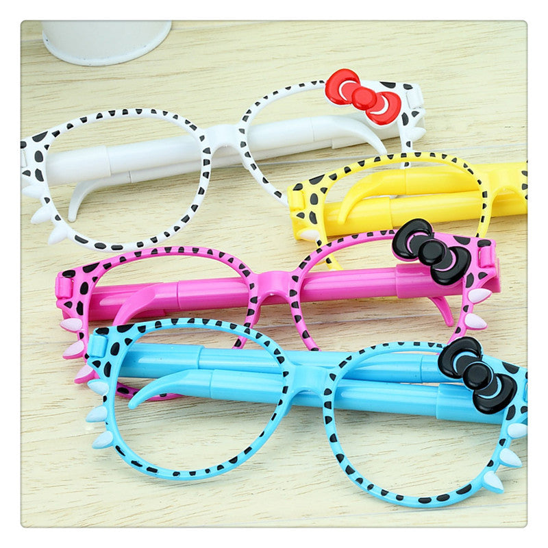 cartoon glasses plastic ballpoint pen GSYX019