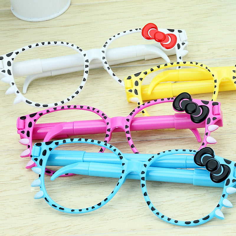 cartoon glasses plastic ballpoint pen GSYX019