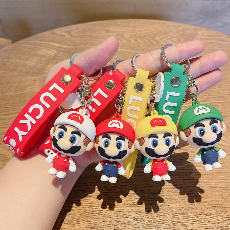 cartoon PVC soft rubber keychains JG-006