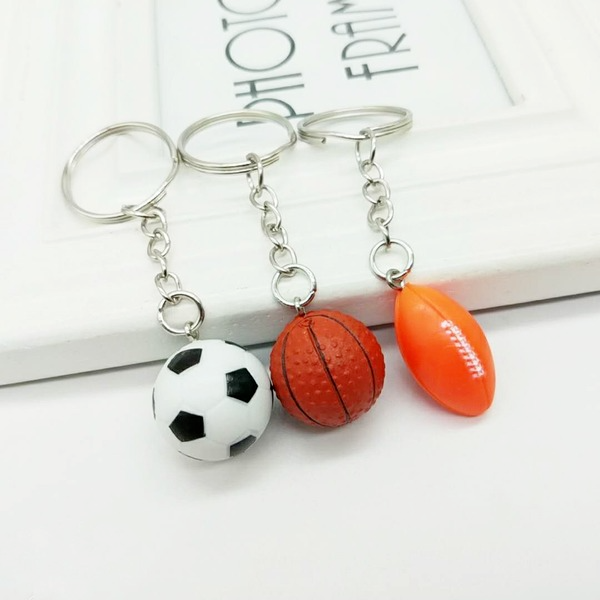 color metal football basketball football keychain MIC-YY013