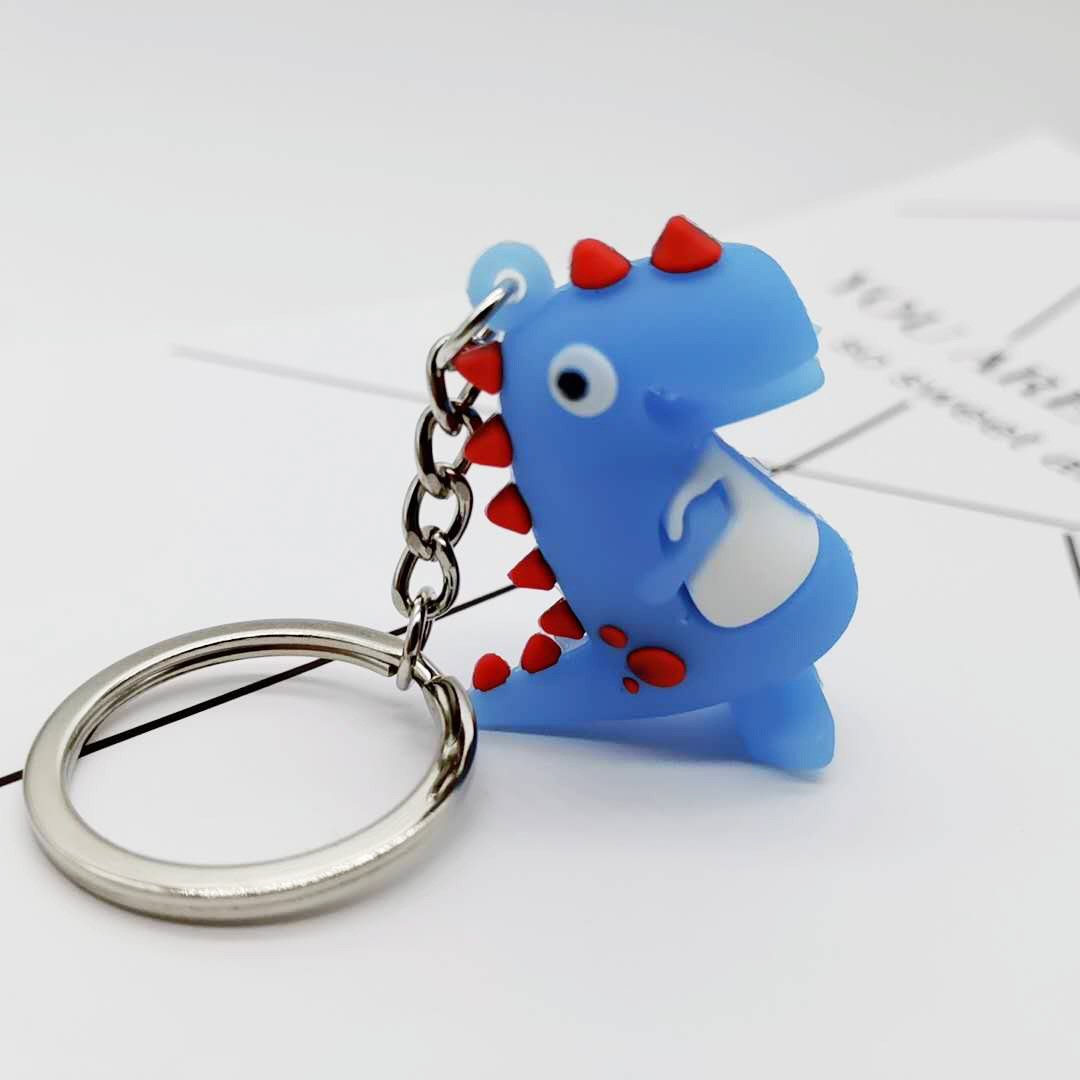 colored metal dinosaur keychain MIC-YY008