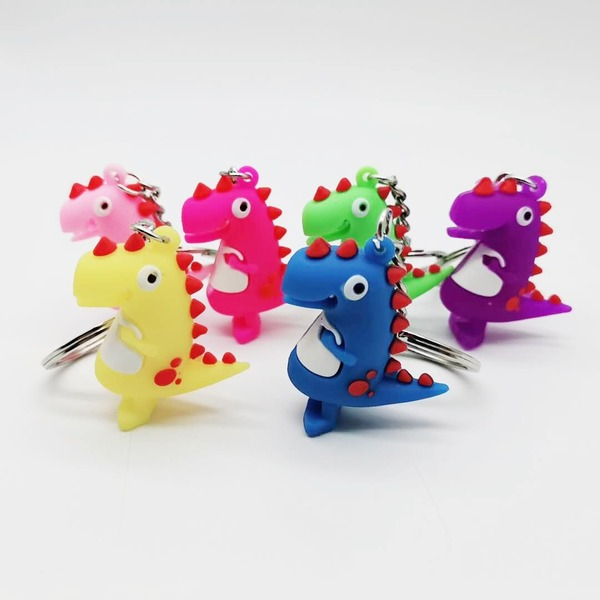 colored metal dinosaur keychain MIC-YY008