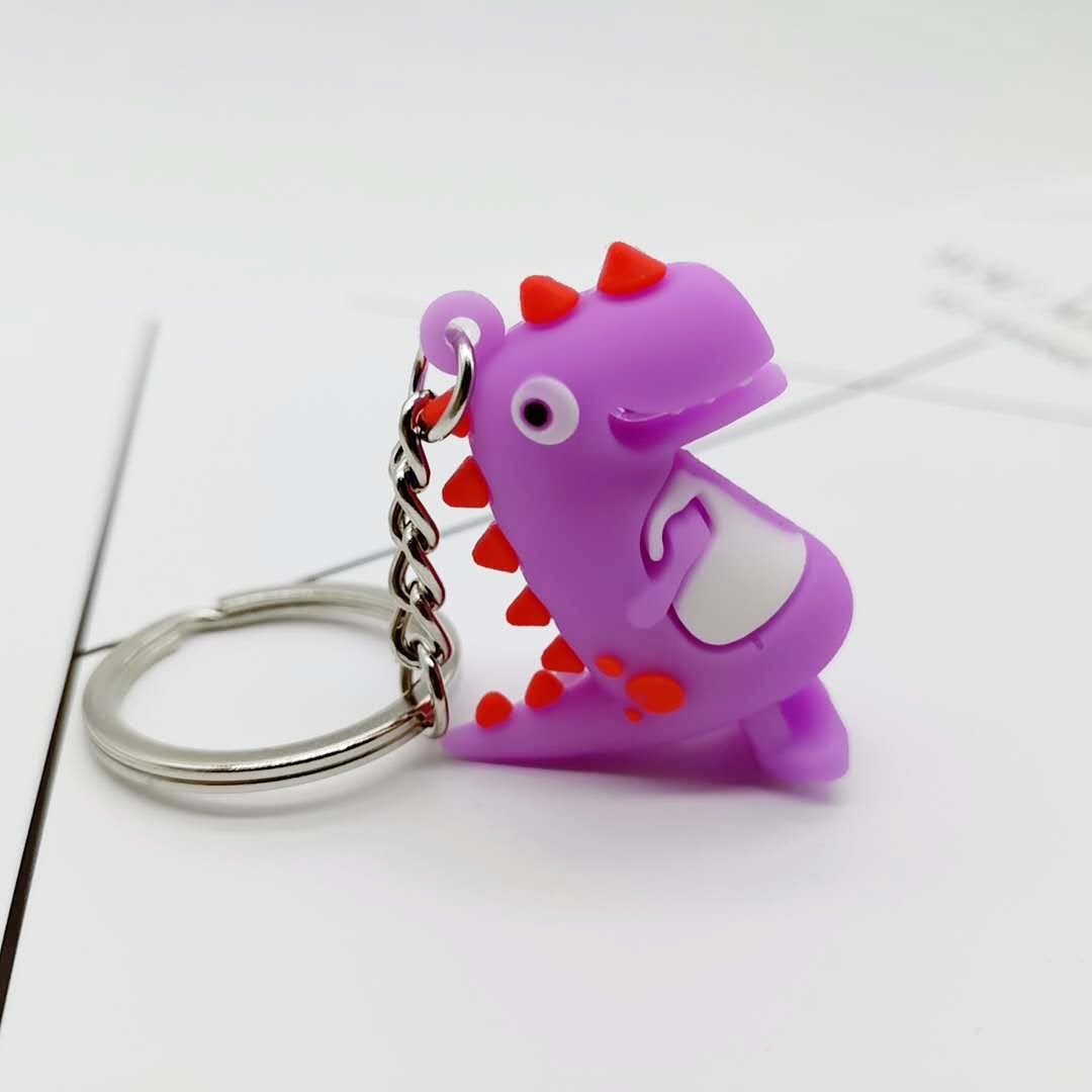 colored metal dinosaur keychain MIC-YY008