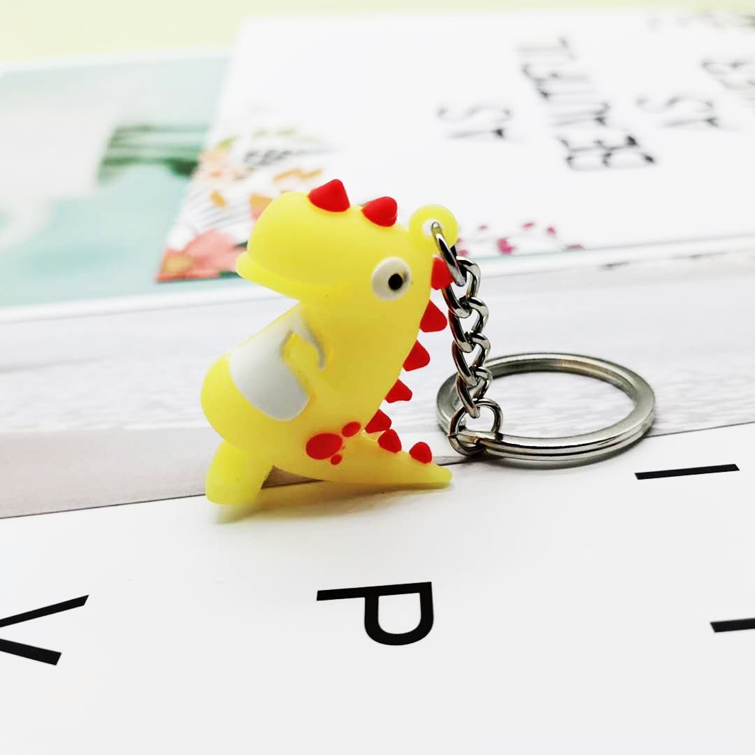 colored metal dinosaur keychain MIC-YY008