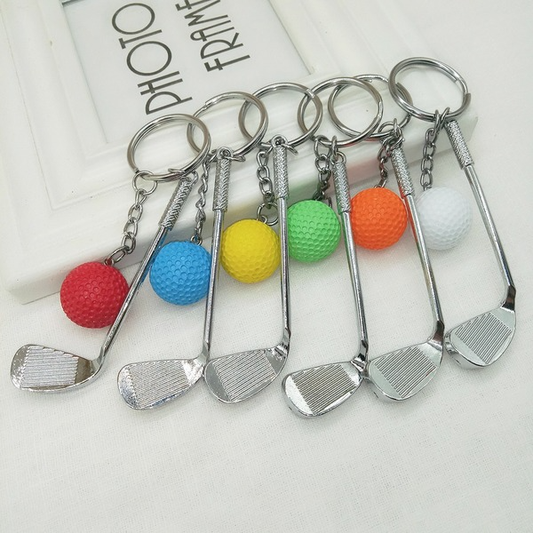 colorful metal golf keychain MIC-YY004