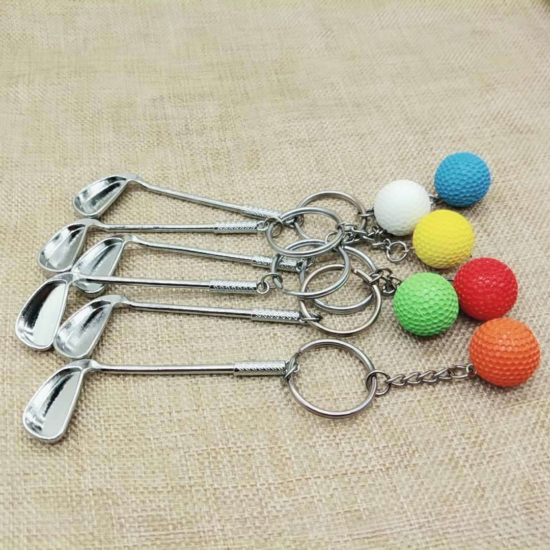 colorful metal golf keychain MIC-YY004