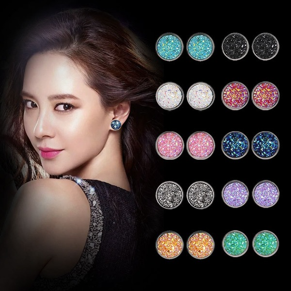 colorful stainless steel baby stainless steel earrings D382