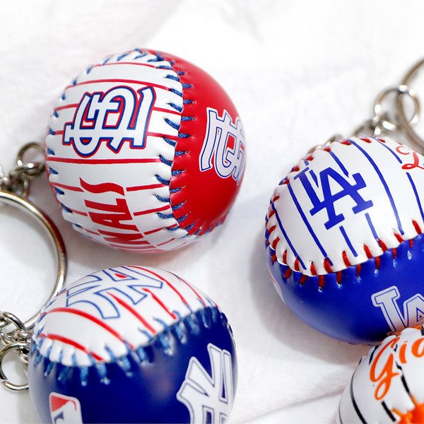 leather baseball keychains MIC-QLP016